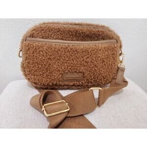 Laundry by Shelli Segal Teddy Bear Bag Small Brown Crossbody